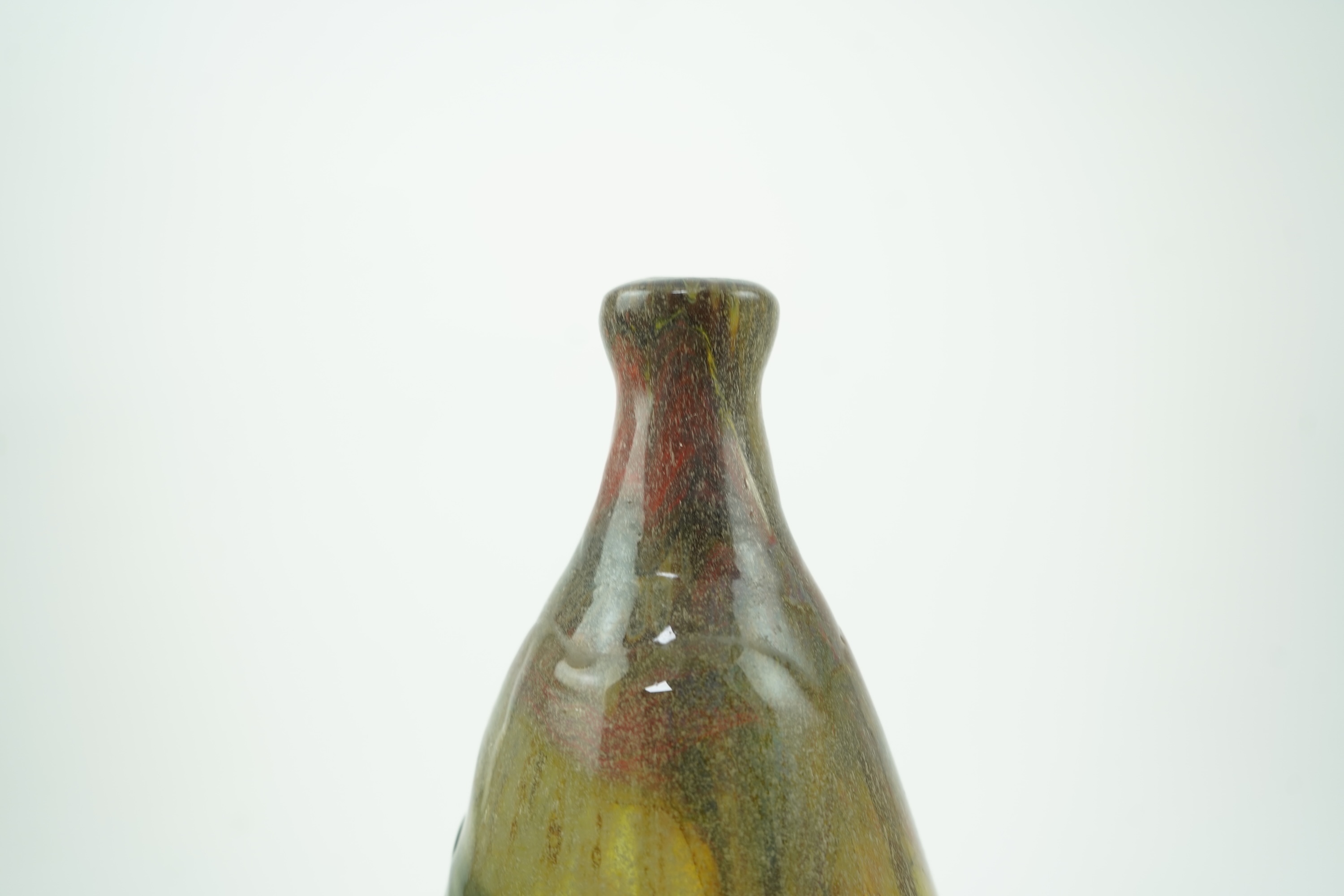 Samuel J. Herman (Mexican/American/British, 1936-2020): A freeform studio glass bottle vase